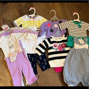 NWT newborn baby girl lot